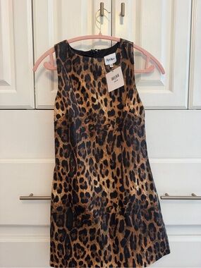 Sky to moon Leopard Print Dress - Brown